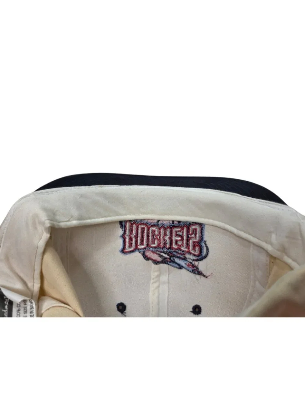 Vintage 90s Houston Rockets Logo Snapback Hat Cap Headmaster NBA Basketball
